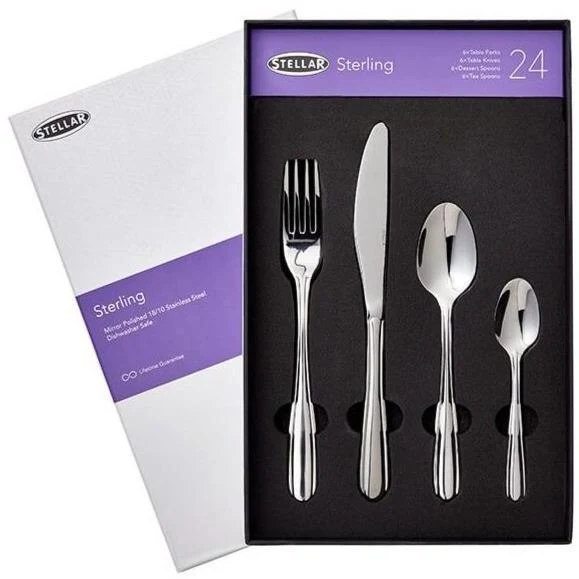 Stellar Sterling 24PC Cutlery Set BT50