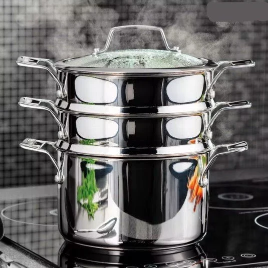 Stellar Steamers 20Cm 3 Tier Steamer Set Stm03