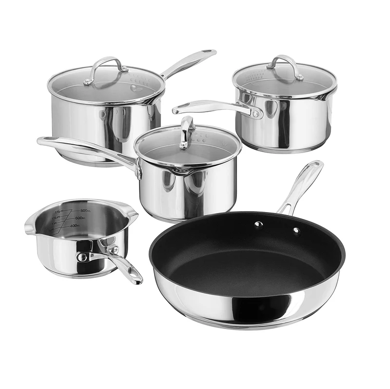 Stellar 7000 5 Piece Draining Saucepan Set S7C1D