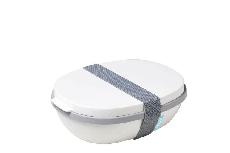 Salatbox Ellipse - weiß