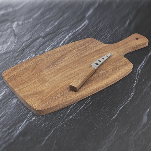 Acacia Cheese Board & Knife Set
