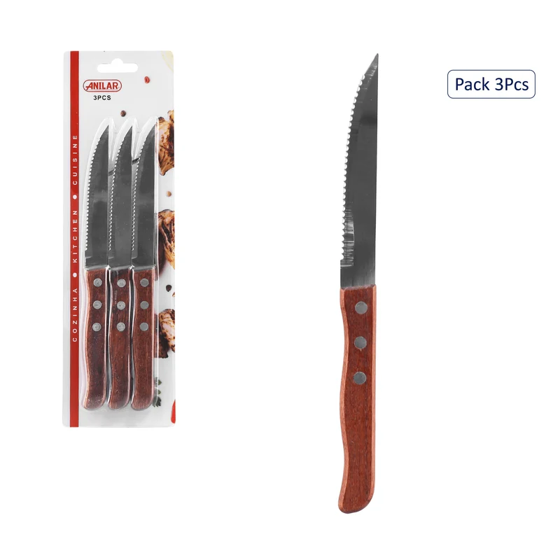Anilar 3-Piece Steak Knives – 22cm