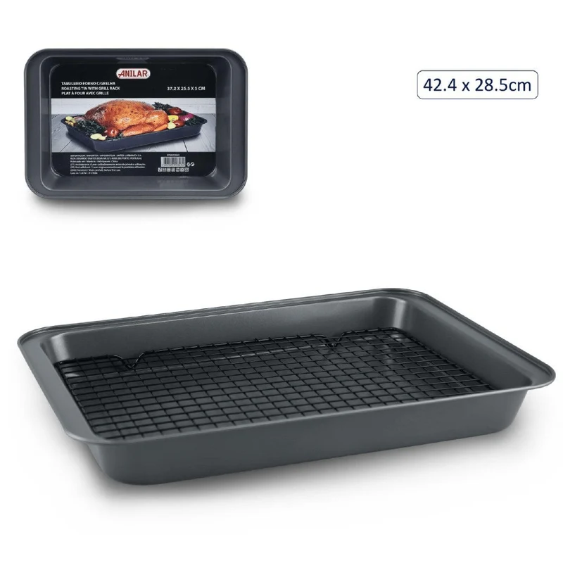 Anilar Roasting Pan with Rack – 42.4 x 28.5cm