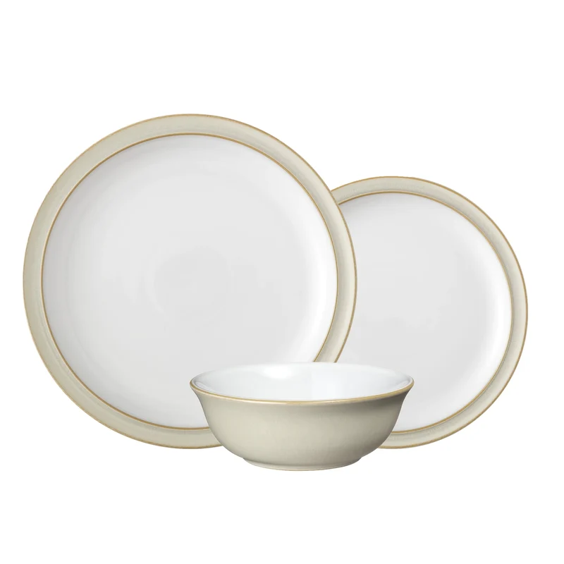 Denby Linen 12 Piece Tableware Set