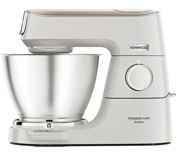 Kenwood Chef KVC65.001WH 1200W stand mixer with 5L bowl and weighing