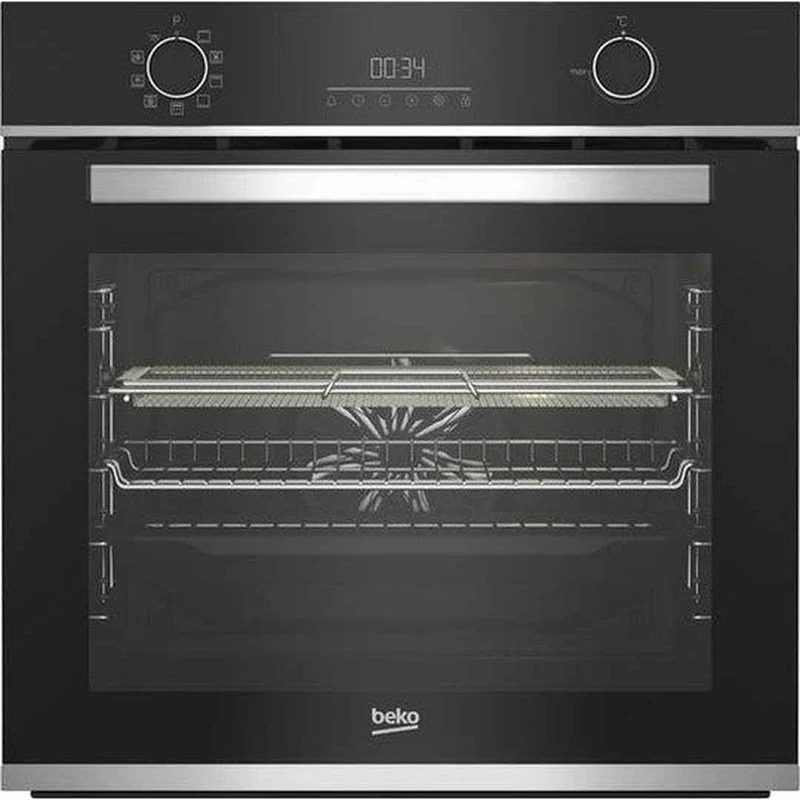 Beko AeroPerfect AirFry Electric Pyrolytic Built In Single Oven - Stainless Steel | BBIMA13301XMP