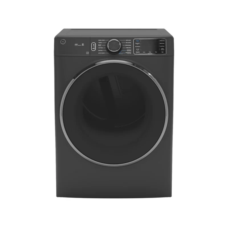 GE GFD65ESPVDS 7.8 cu. ft. Smart Front Load Electric Dryer with Steam and Sanitize Cycle - Black
