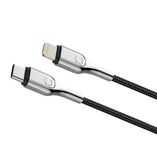 Cygnett Armored 6.5' Lightning to USB-C Charge and Sync Cable - Black