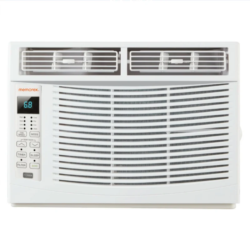 Memorex 6,000 BTU 115-Volt Window Air Conditioner with Washable Filter - White
