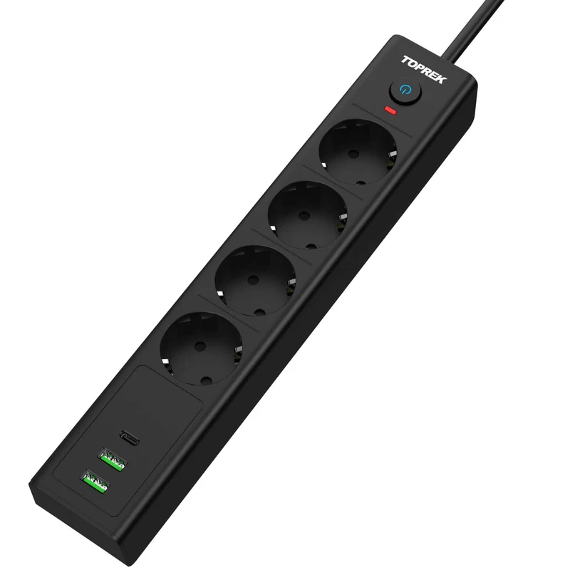 TP-FD3U4E-PD | Schlanke Mehrfachsteckdose mit USB & Schnellladefunktion