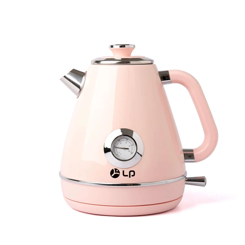 SK-1605W Retro Edelstahl-Wasserkocher 1,7 L – Mit Temperaturanzeige & Schnellkochfunktion