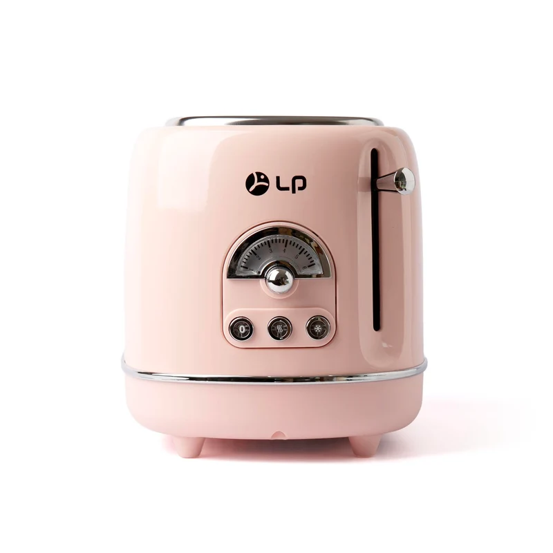 TO-0201 Retro Toaster – Pastell Edition | 2-Scheiben-Toaster im Vintage-Design, extra breite Schlitze, vielseitige Funktionen