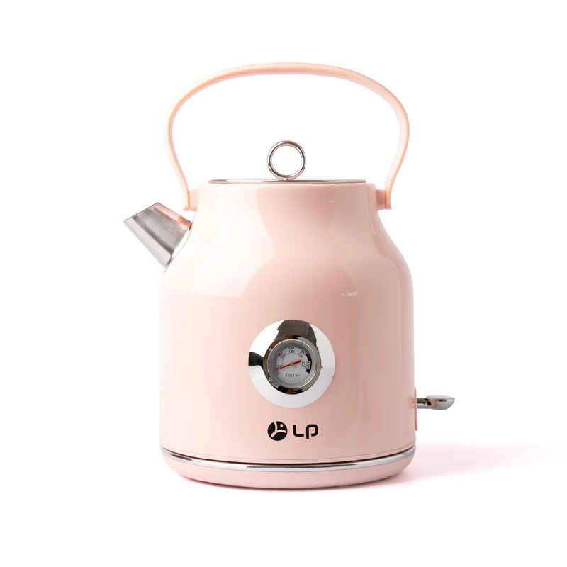 SK-1709W Retro-Wasserkocher – 1,7 L Edelstahl mit Thermometer