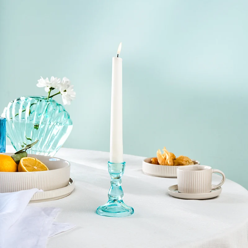 Karaca Home Marine Glas-Kerzenhalter, Türkis