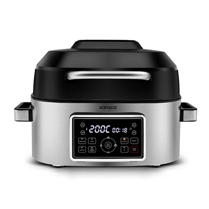 Karaca Gastro Air Grill Airfryer & Grillgerät für 6 Personen, Großes Fassungsvermögen, 6 L