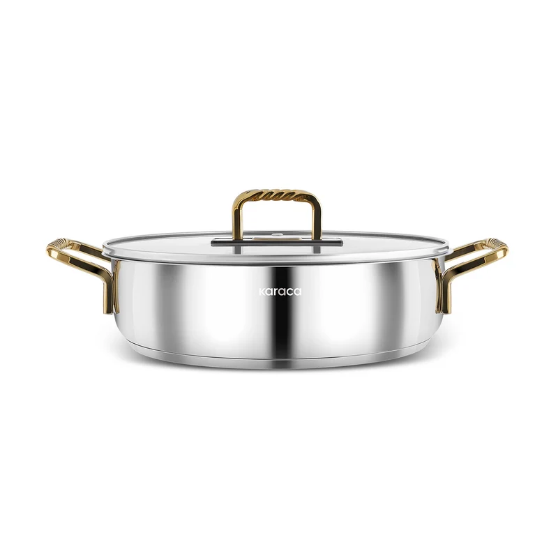 Karaca Maçka Stahltopf Gold 26 cm