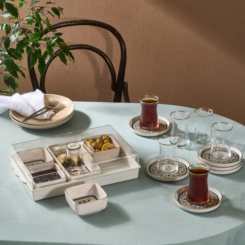 Karaca Clara Teeset, 12-teilig, für 6 Personen