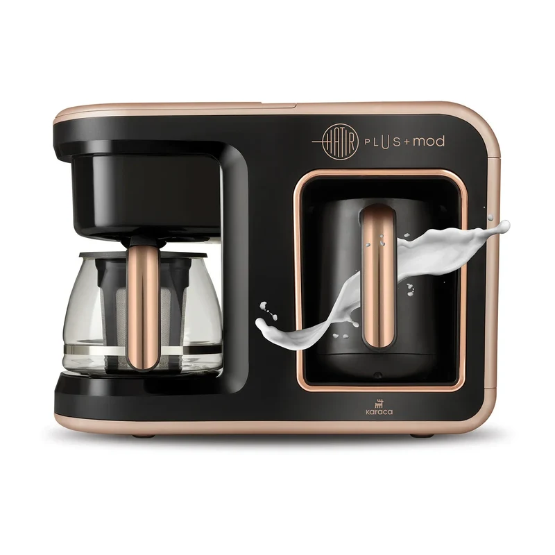 Karaca Hatır Plus Mod 5 in 1 Essential Kaffeemaschine Rosie Braun, 1385W