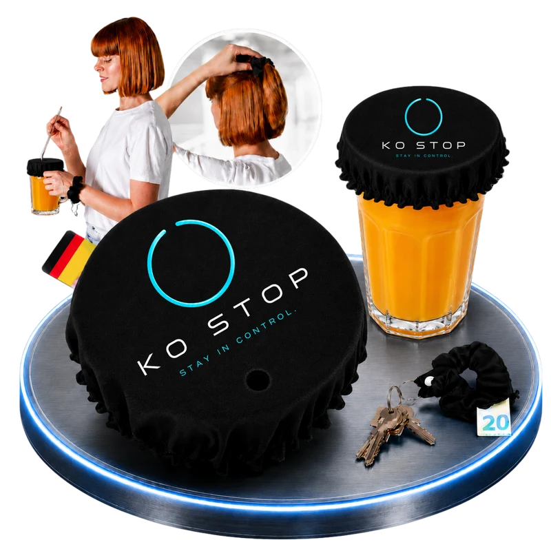 KO STOP Original Getränkeschutz-Scrunchie 4in1