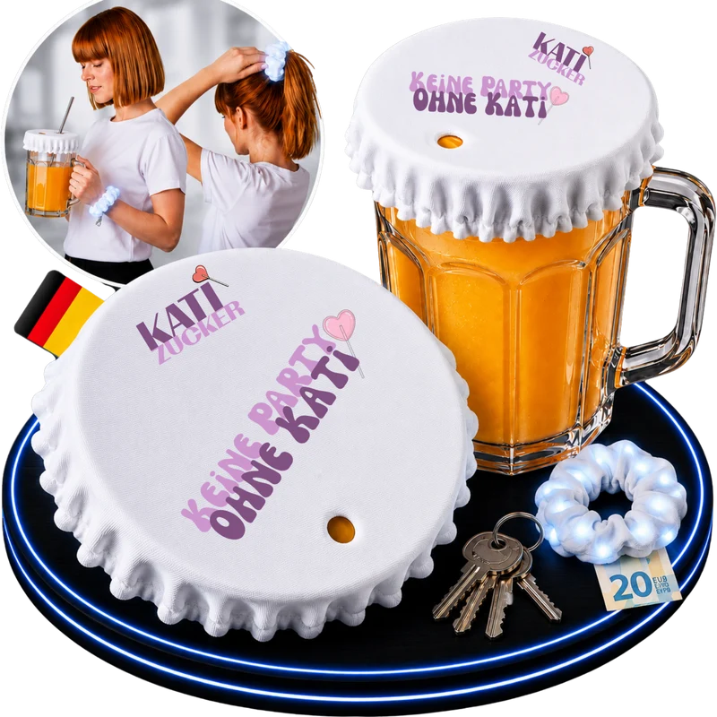 Kati Zucker LED-Getränkeschutz 5in1 für 1-Liter-Krüge | KO STOP®