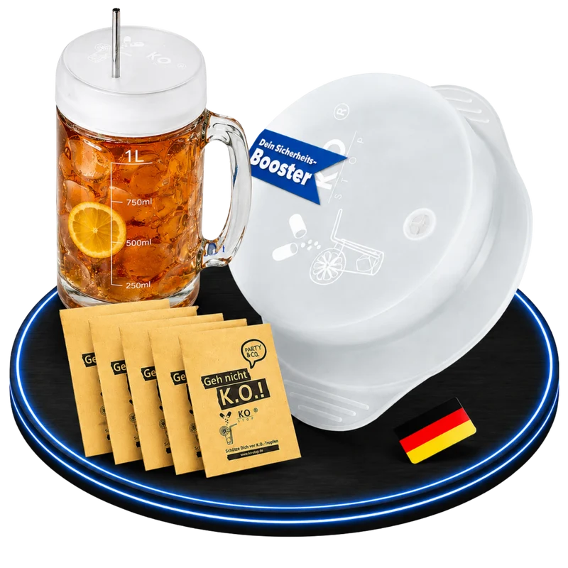 Getränkeschutzdeckel für Maßkrüge 9–11 cm, 5er-Pack | KO STOP®
