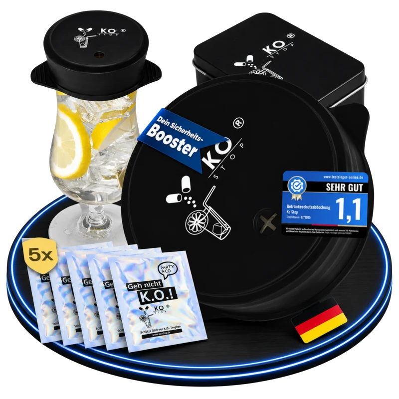 Silikon-Getränkeschutz für Gläser, 5er-Pack | KO STOP®