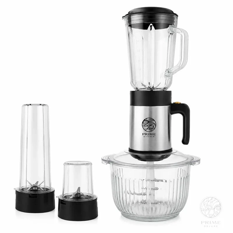 Prime Kitchen® Küchenmaschine 4-in-1 | Mixer · Smoothie · Kaffeemühle · Zerkleinerer