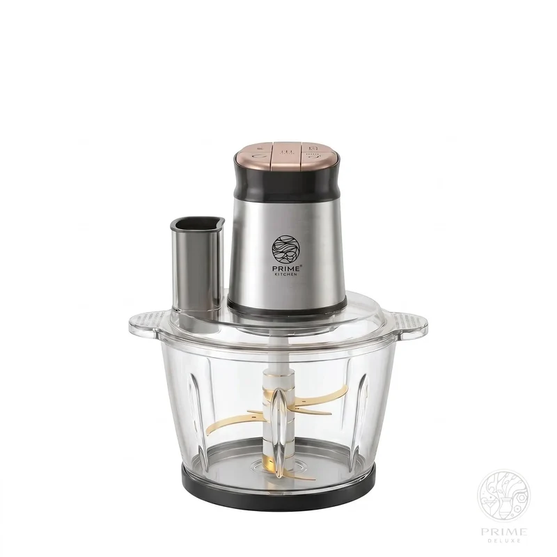 Prime Kitchen Multifunktions-Zerkleinerer aus Glas – Elektrischer Küchenzerkleinerer 3L / 5L mit 3 Geschwindigkeiten & Pulsfunktion