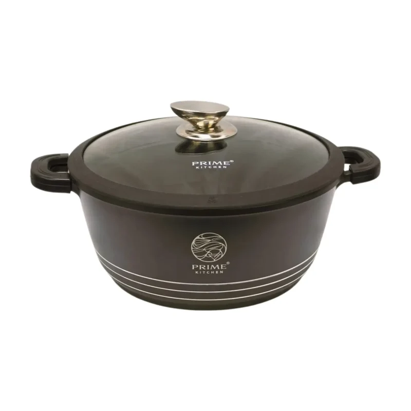 Prime Kitchen Kochtopf aus Aluguss – 20 cm bis 44 cm – Induktionsgeeignet, ergonomisch & pflegeleicht
