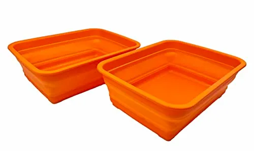 SAMMART 8L zusammenklappbare Wanne – Faltbare Geschirrwanne – tragbares Waschbecken – platzsparende Kunststoff-Waschwanne