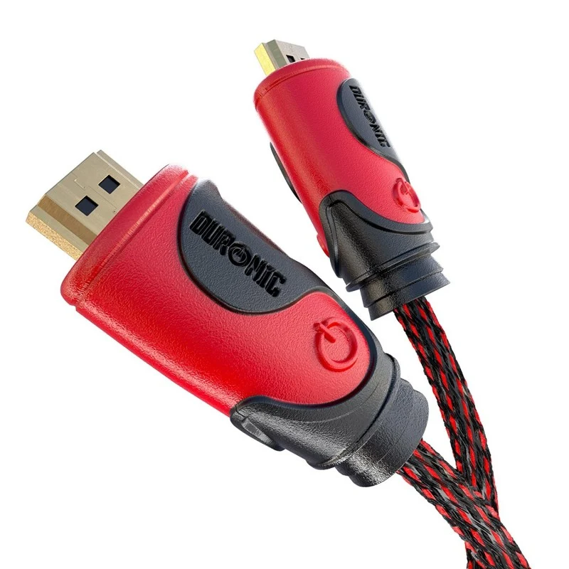 Duronic HDC03 HDMI-Kabel 2m - 24k Goldkontakte - High-Speed HDMI V2.0 für Ultra-HD 2160p 4K Auflösung, 3D und Ethernet