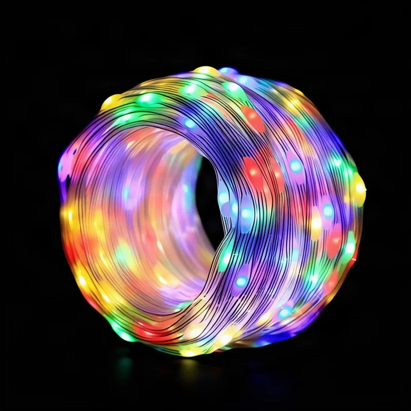 LED-Lichterkette, 10 m, 100 Lichter, USB/Batterie