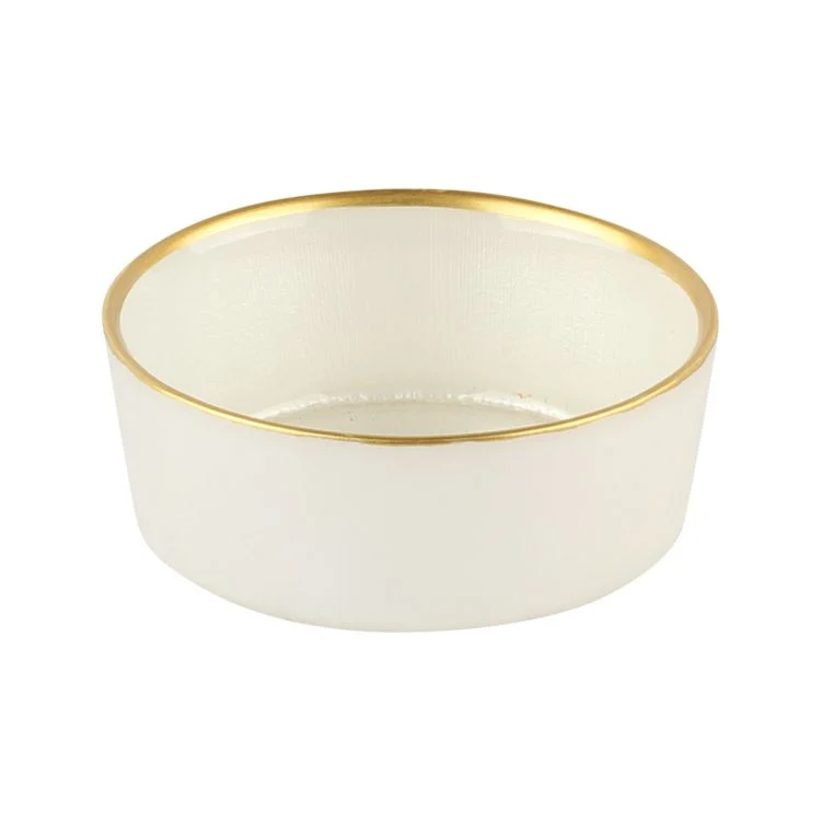 6 Stück Rexy Weiss-Gold Schälchen 9cm