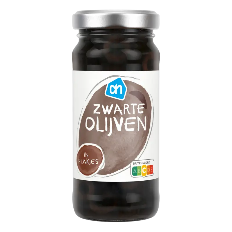 Zwarte olijven plakjes