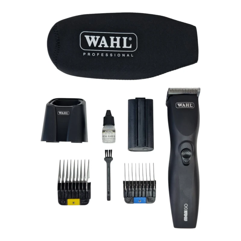 Wahl MaxGo Akku Schermaschine 1,5 mm Brushless + 1x Akku + 2x Aufsteckkamm ( 1263-0472 )