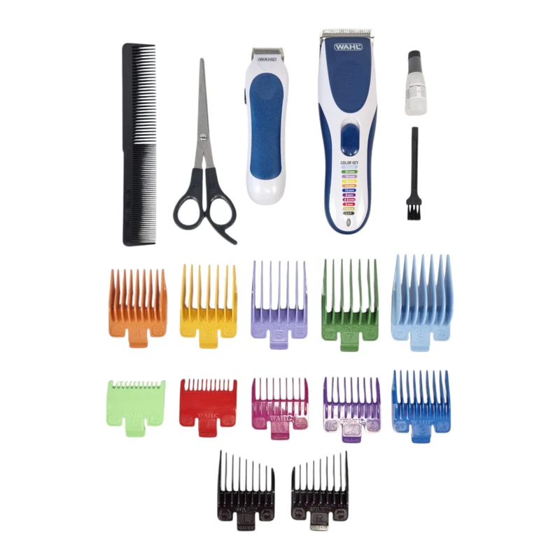 Wahl Color Pro Cordless Combo Akku Haarschneider 0,8 - 11 mm ( 09649-916 ) + Akku Trimmer + 10x Aufsteckkamm