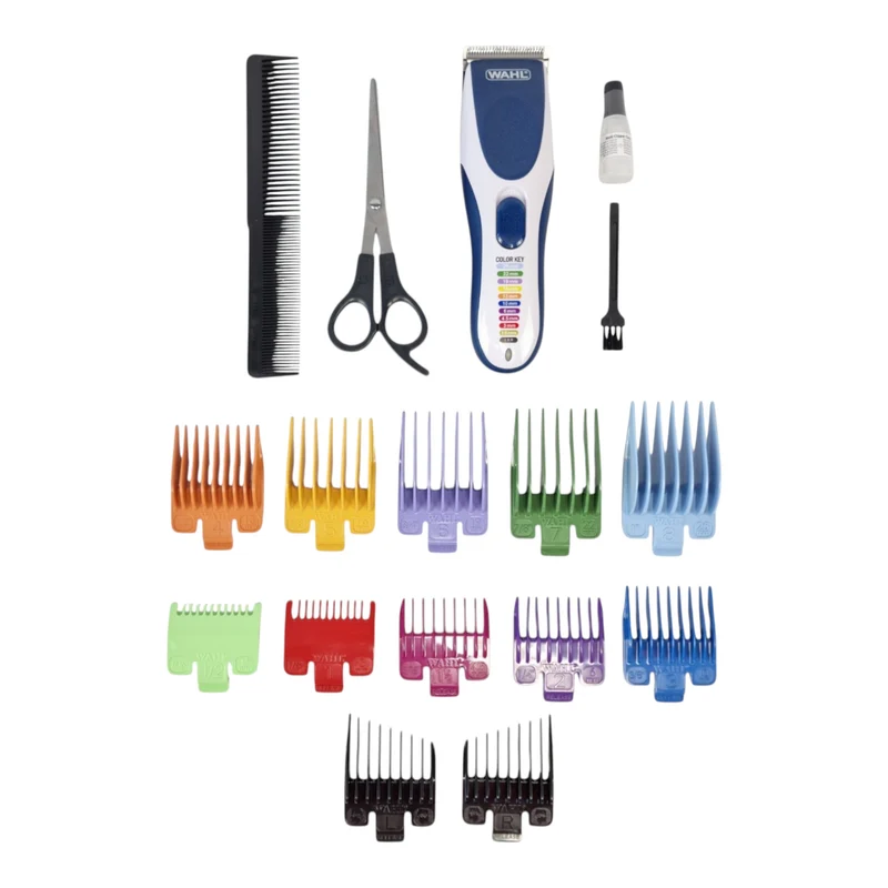 Wahl Color Pro Cordless Akku Haarschneidemaschine 0,8 - 25 mm ( 9649-016 ) + 10x Aufsteckkamm