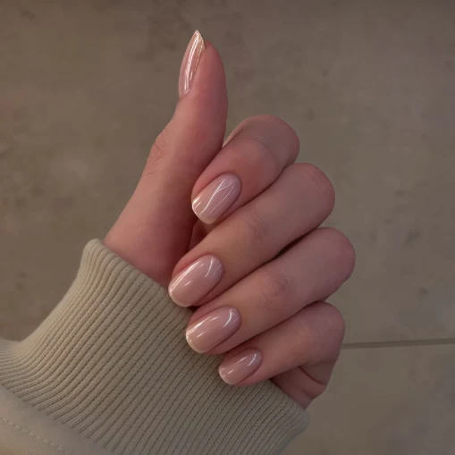 Elegante Glänzende Press-On Nägel Karnz