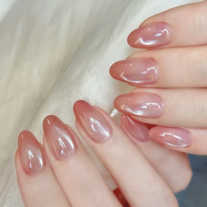 Elegante Glänzende Sarg Presse-auf Nägel Karnz
