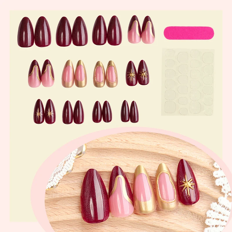 Kunstnageldesign Set mit luxuriösem Glamour Karnz