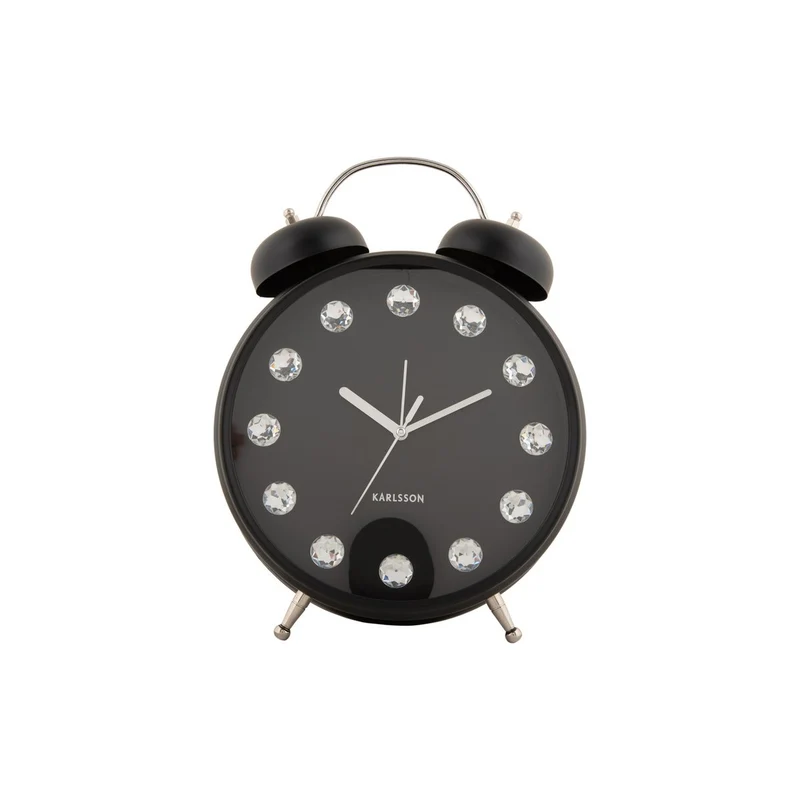 Wecker Glam Diamonds - Black