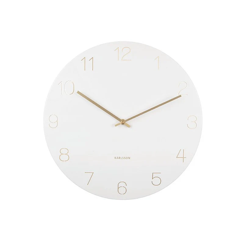 Wanduhr Charm - Gravierte Zahlen