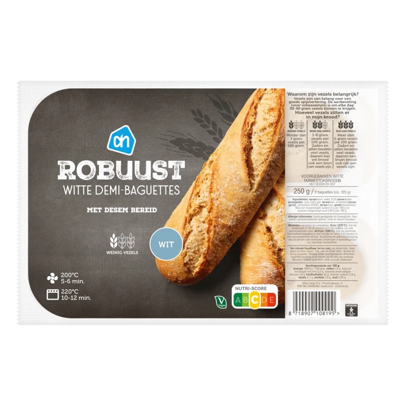 Robuust witte demi baguettes