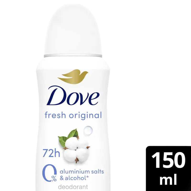 Dove Original 0% deodorant spray