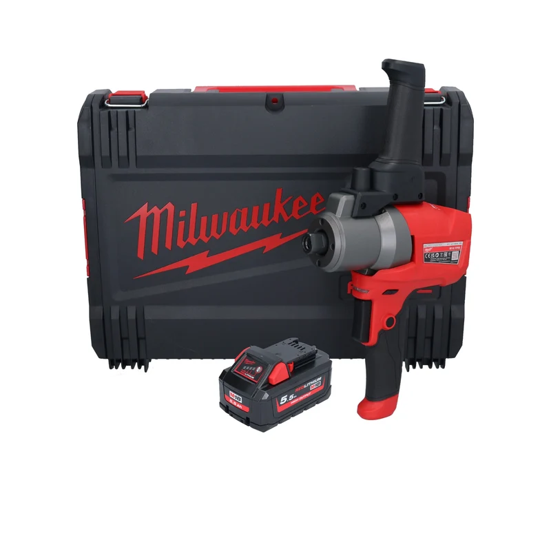 Milwaukee M18 FPM-551X Akku Rührgerät 18 V 20 l Brushless + 1x Akku 5,5 Ah + HD Box - ohne Ladegerät