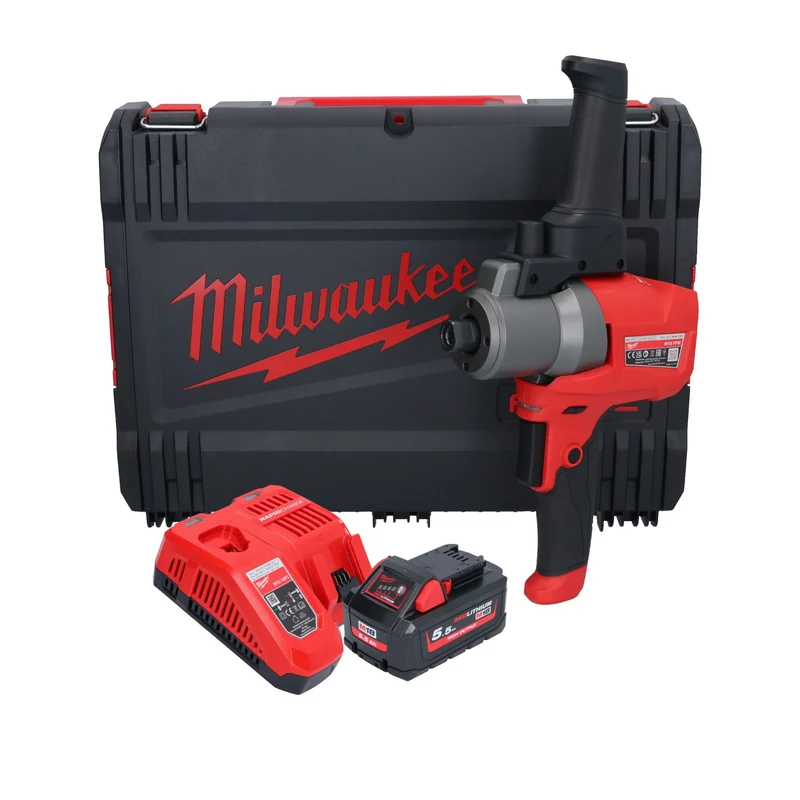 Milwaukee M18 FPM-551X Akku Rührgerät 18 V 20 l Brushless + 1x Akku 5,5 Ah + Ladegerät + HD Box