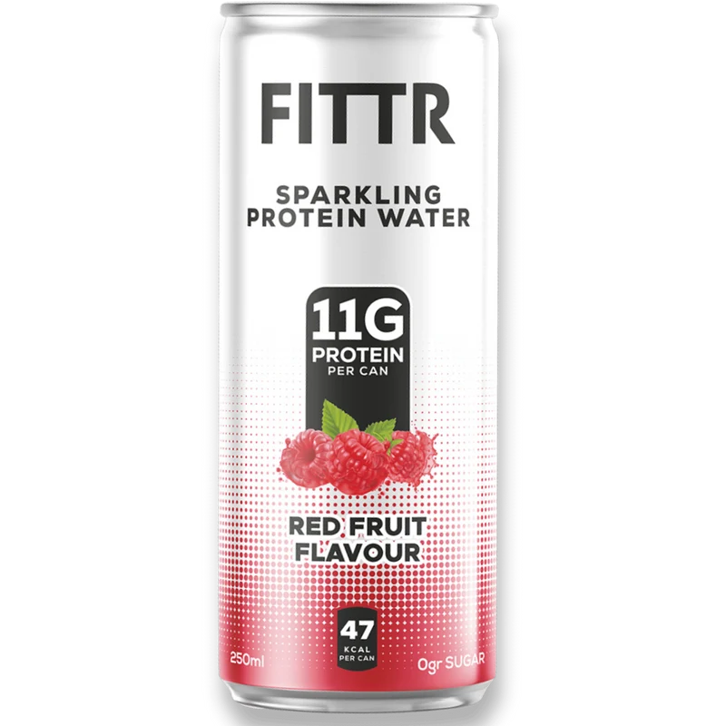 Fittr Sparkling Protein Water Red Fruit