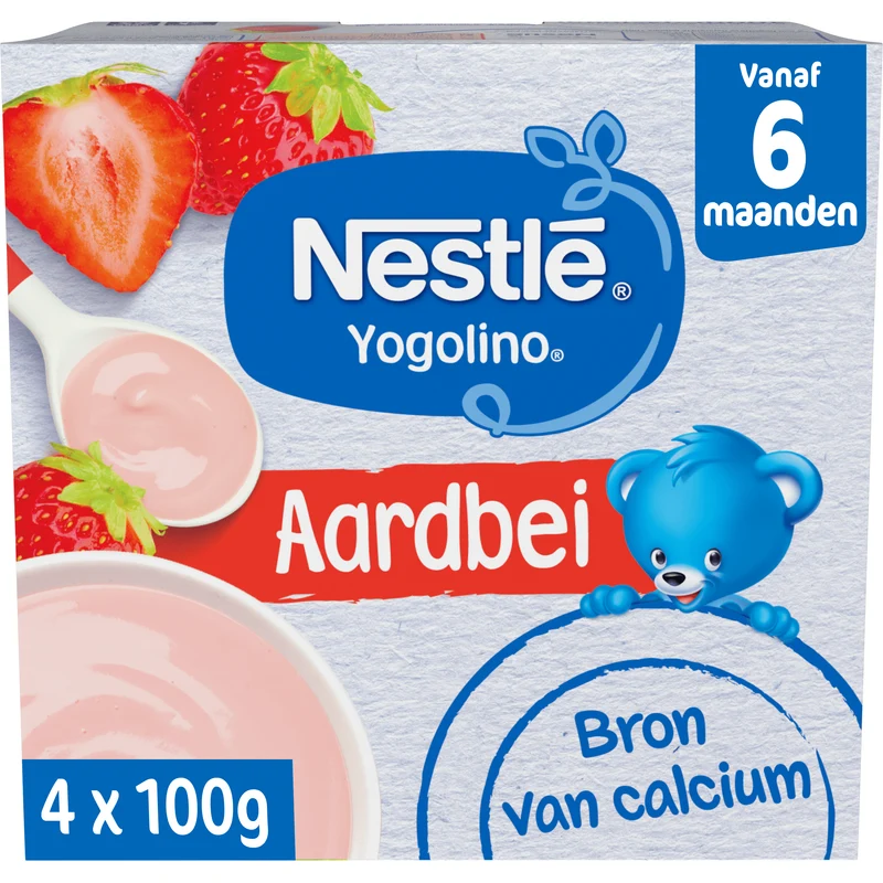 Nestlé 6+ Yogolino toetje aardbei