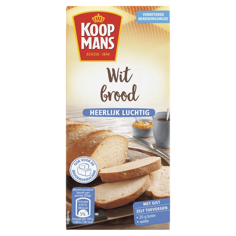 Koopmans Broodmix wit brood