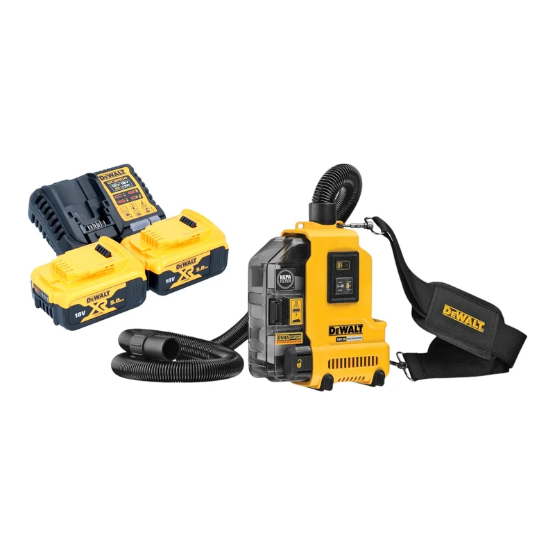 DeWalt DWH 161 P2 Akku Universalabsaugung 18 V 0,21 l Brushless + 2x Akku 5,0 Ah + Ladegerät